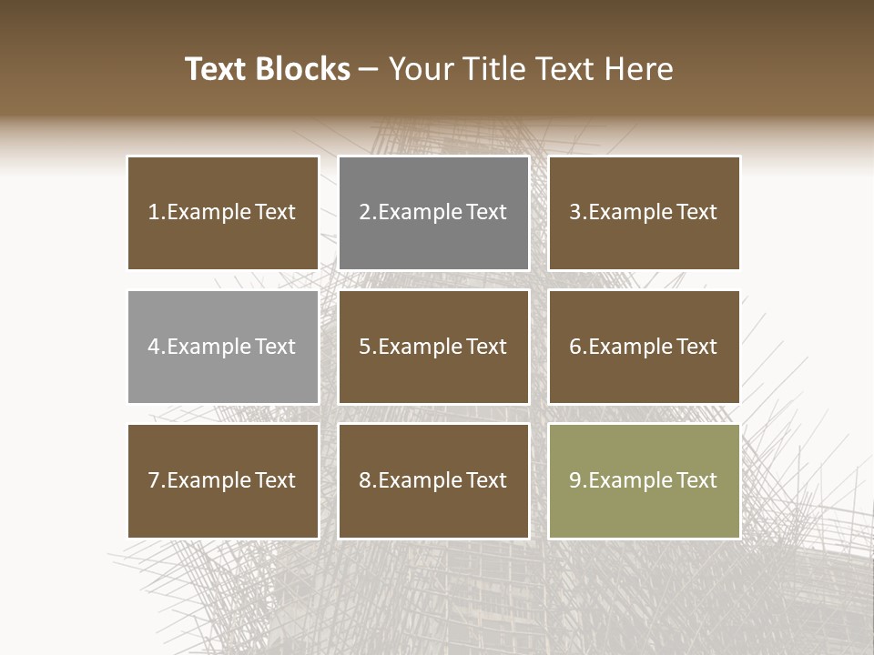 Construct China Structure PowerPoint Template