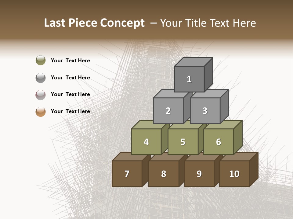 Construct China Structure PowerPoint Template