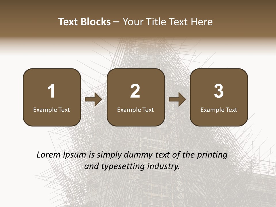 Construct China Structure PowerPoint Template