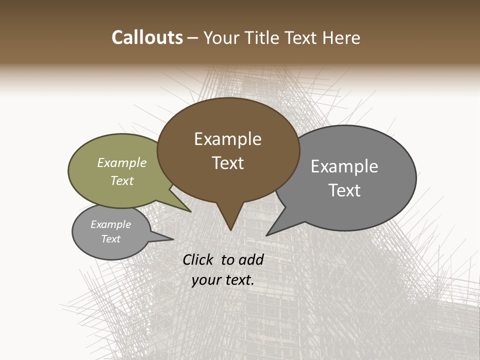 Construct China Structure PowerPoint Template