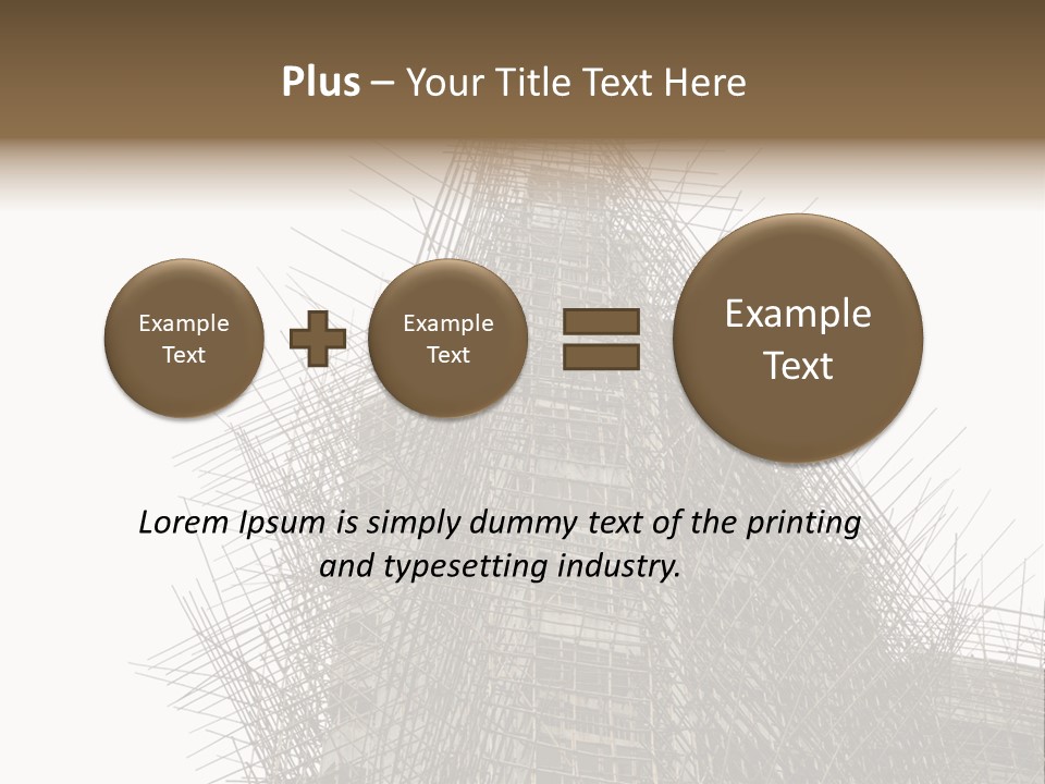 Construct China Structure PowerPoint Template