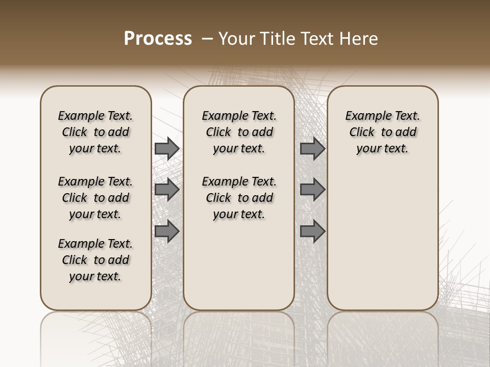 Construct China Structure PowerPoint Template