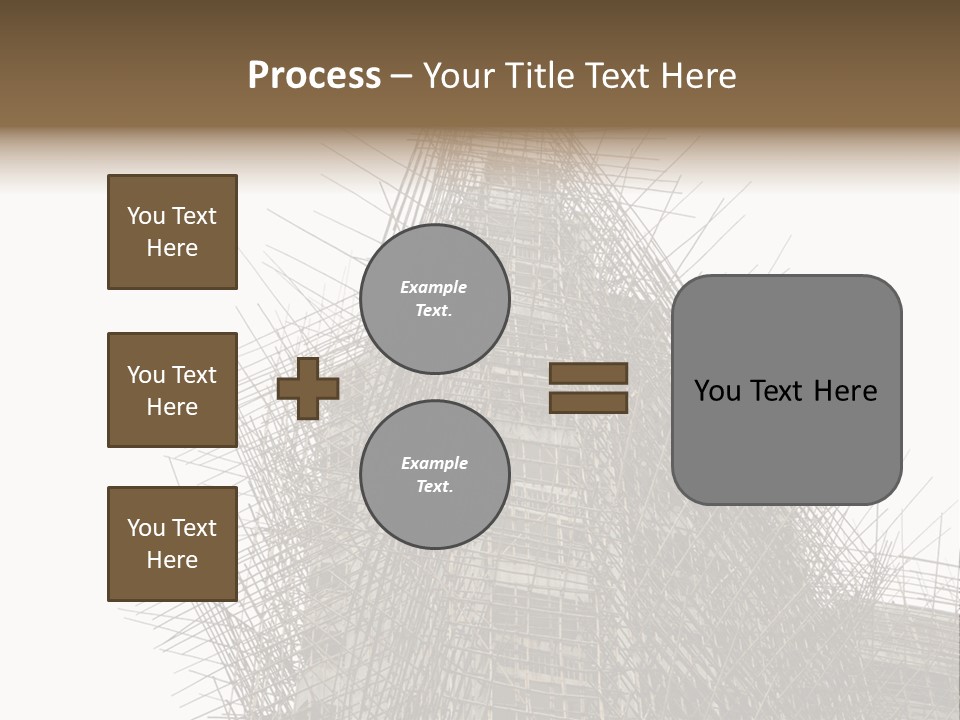 Construct China Structure PowerPoint Template