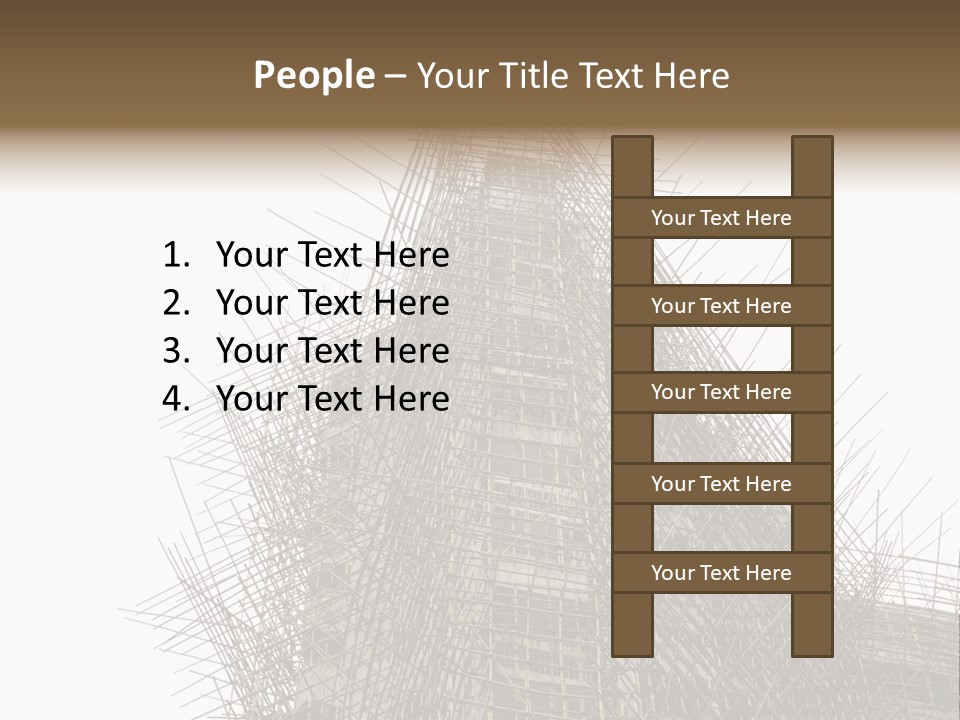Construct China Structure PowerPoint Template