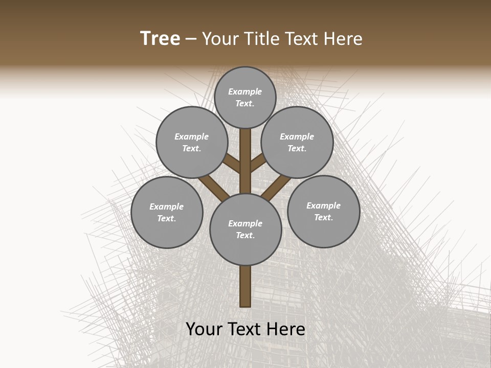 Construct China Structure PowerPoint Template