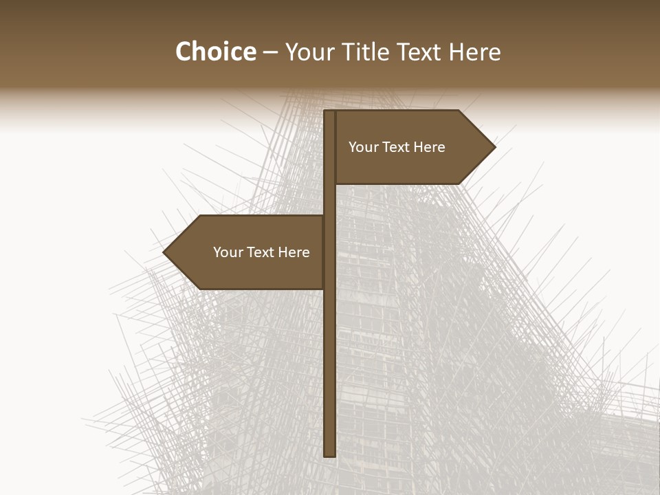 Construct China Structure PowerPoint Template