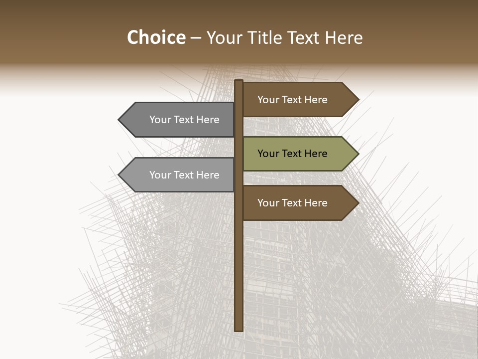 Construct China Structure PowerPoint Template