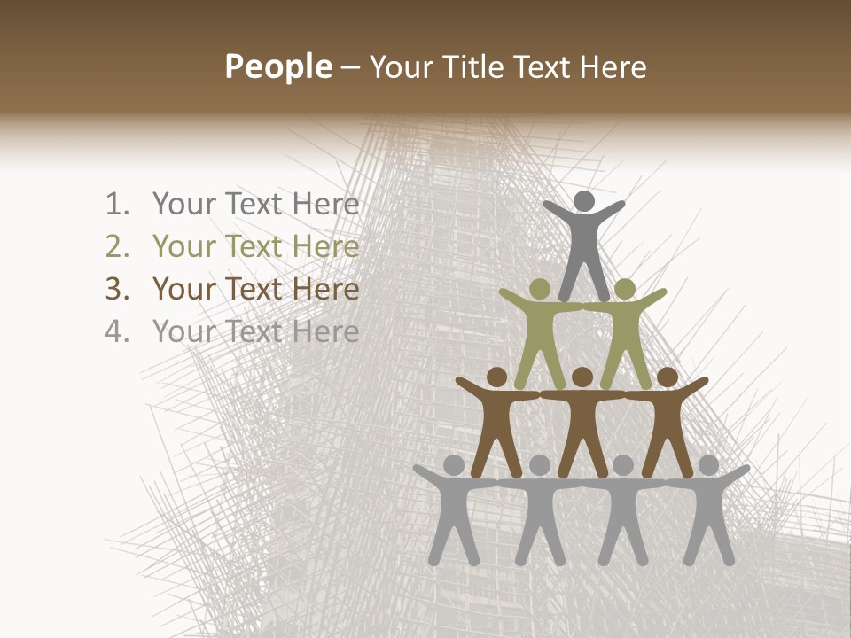 Construct China Structure PowerPoint Template