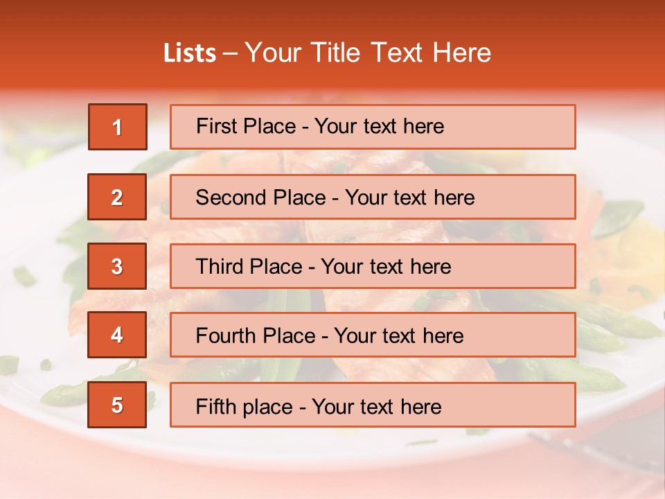 Chinook Seafood Cuisine PowerPoint Template
