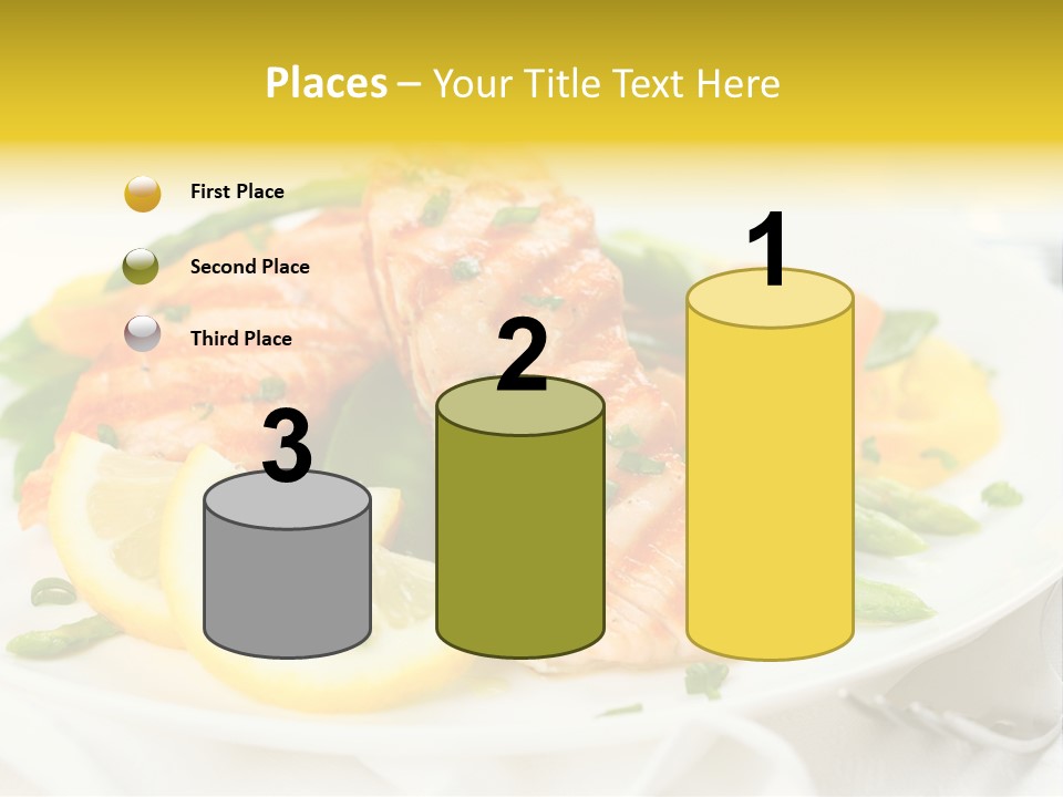 Cooked Salmon Omega PowerPoint Template