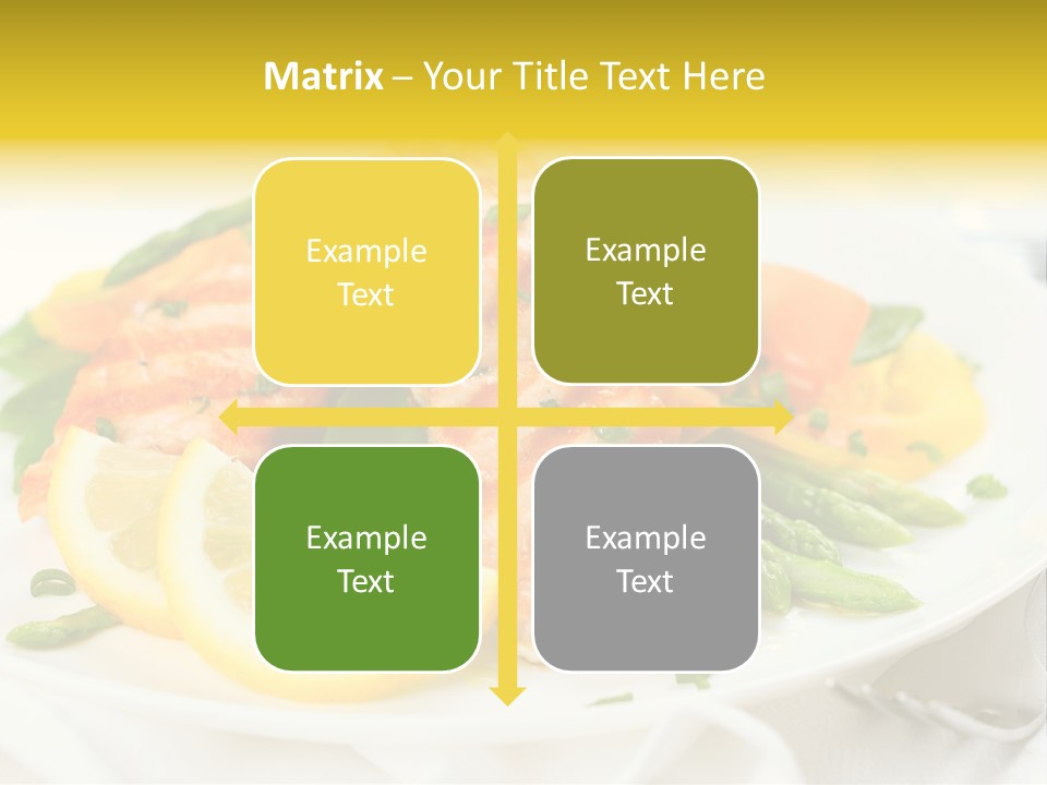 Cooked Salmon Omega PowerPoint Template