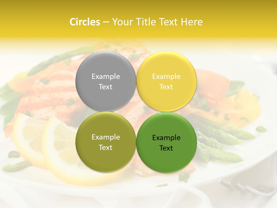 Cooked Salmon Omega PowerPoint Template