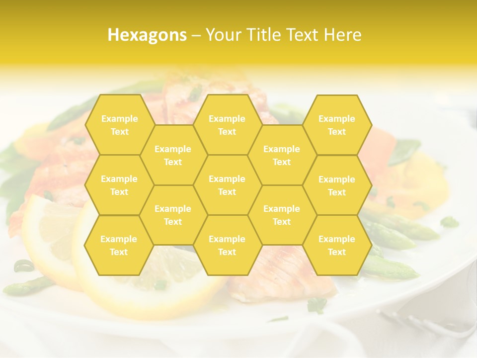 Cooked Salmon Omega PowerPoint Template
