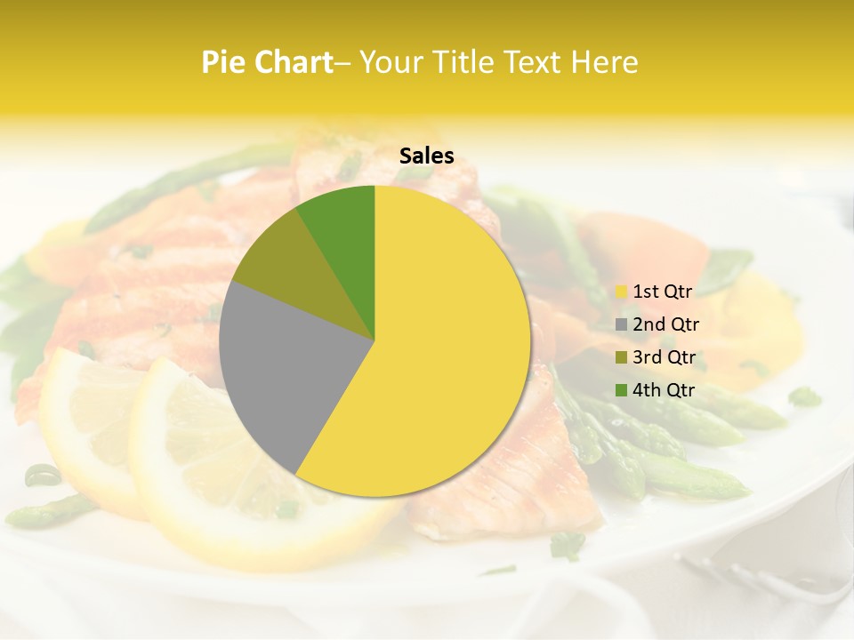 Cooked Salmon Omega PowerPoint Template