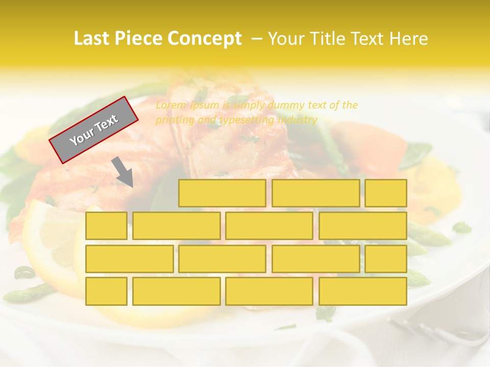 Cooked Salmon Omega PowerPoint Template