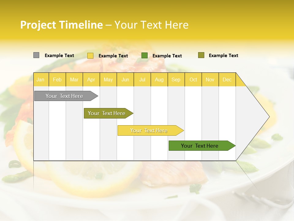 Cooked Salmon Omega PowerPoint Template