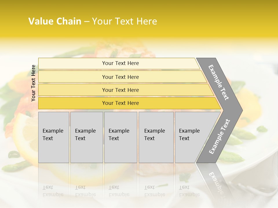 Cooked Salmon Omega PowerPoint Template