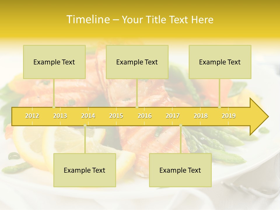 Cooked Salmon Omega PowerPoint Template