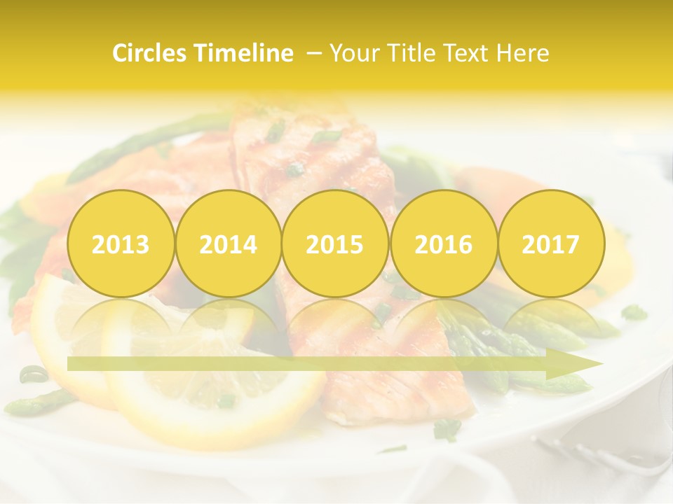 Cooked Salmon Omega PowerPoint Template