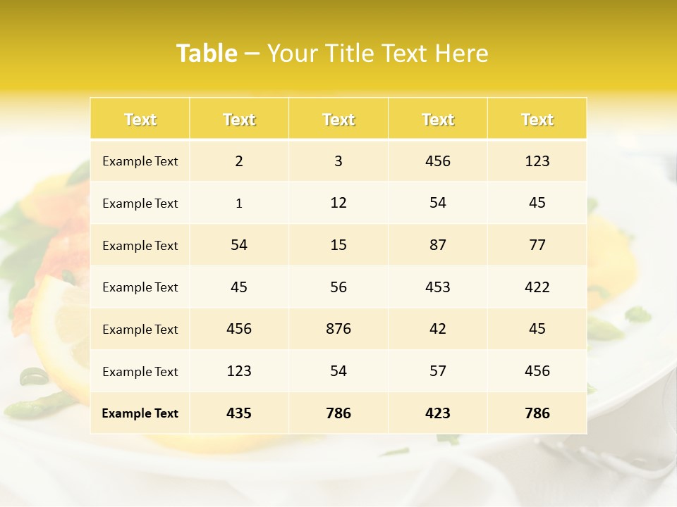 Cooked Salmon Omega PowerPoint Template