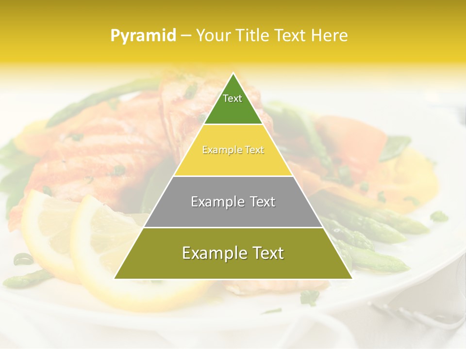 Cooked Salmon Omega PowerPoint Template