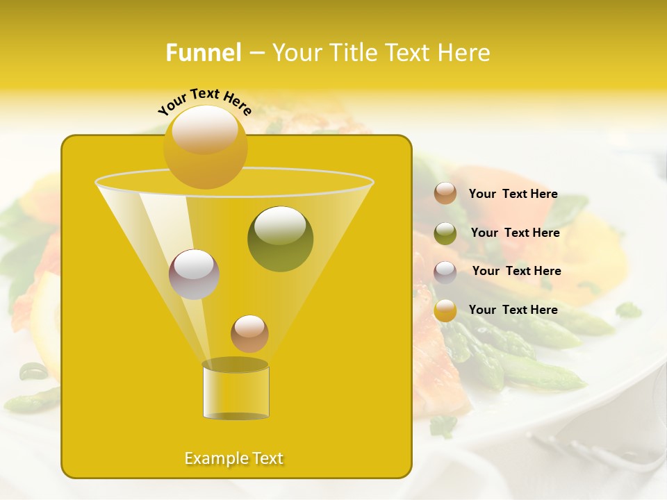 Cooked Salmon Omega PowerPoint Template