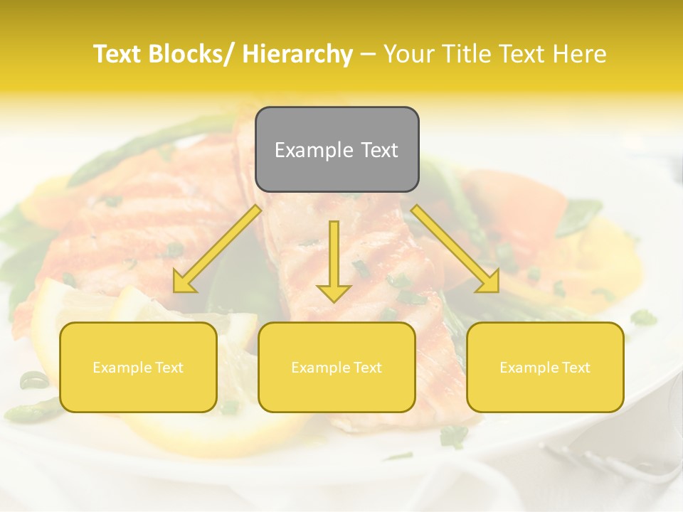 Cooked Salmon Omega PowerPoint Template
