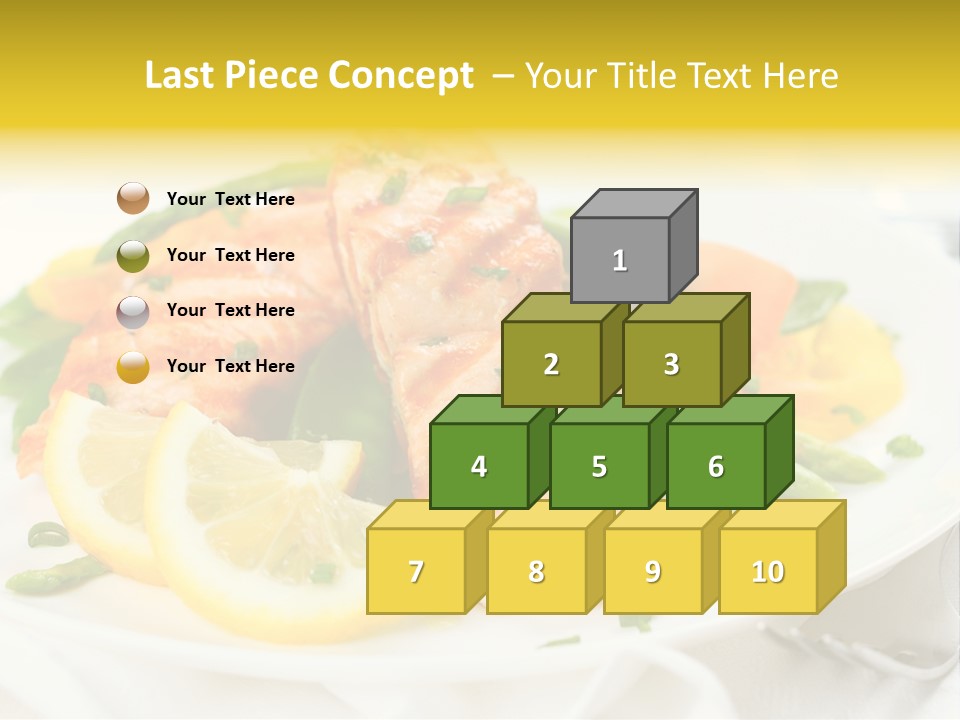 Cooked Salmon Omega PowerPoint Template