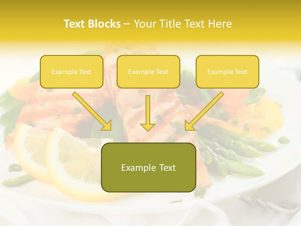 Cooked Salmon Omega PowerPoint Template