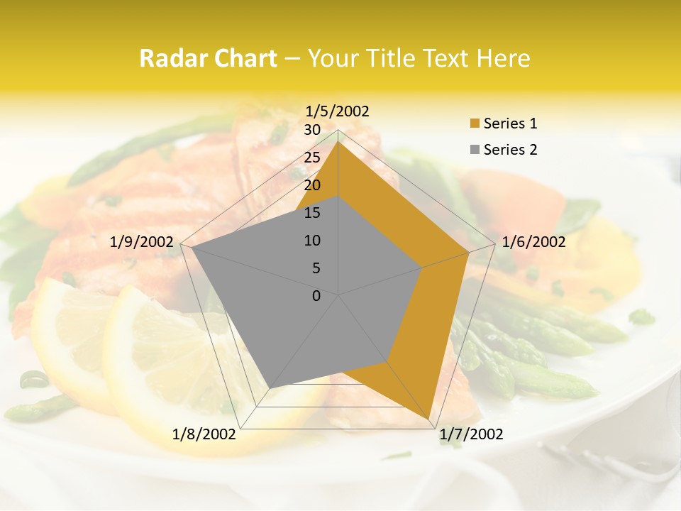 Cooked Salmon Omega PowerPoint Template