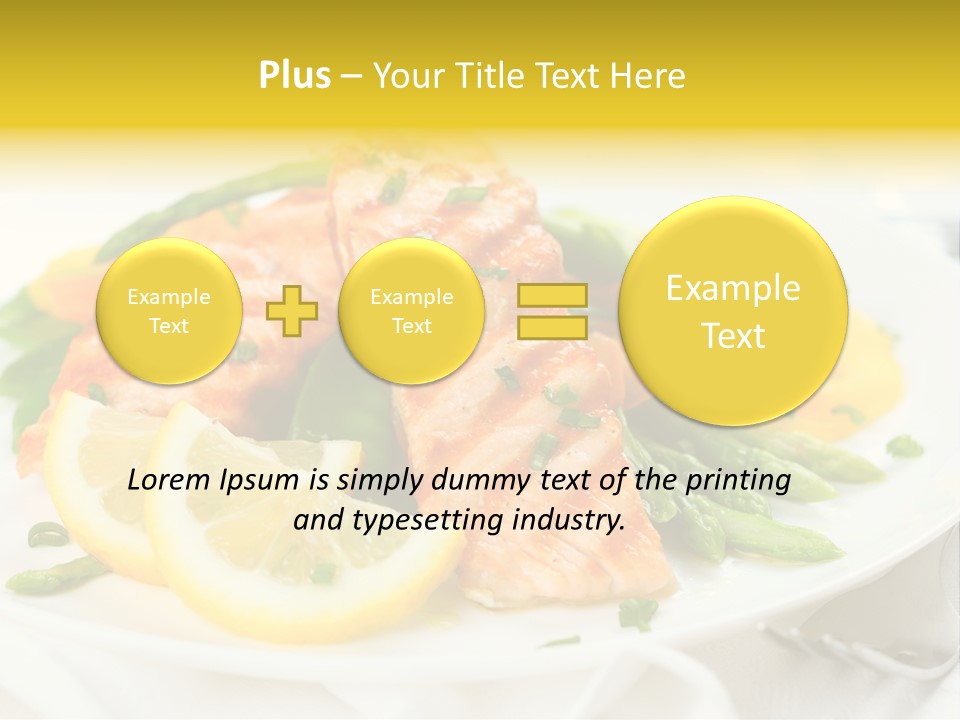 Cooked Salmon Omega PowerPoint Template