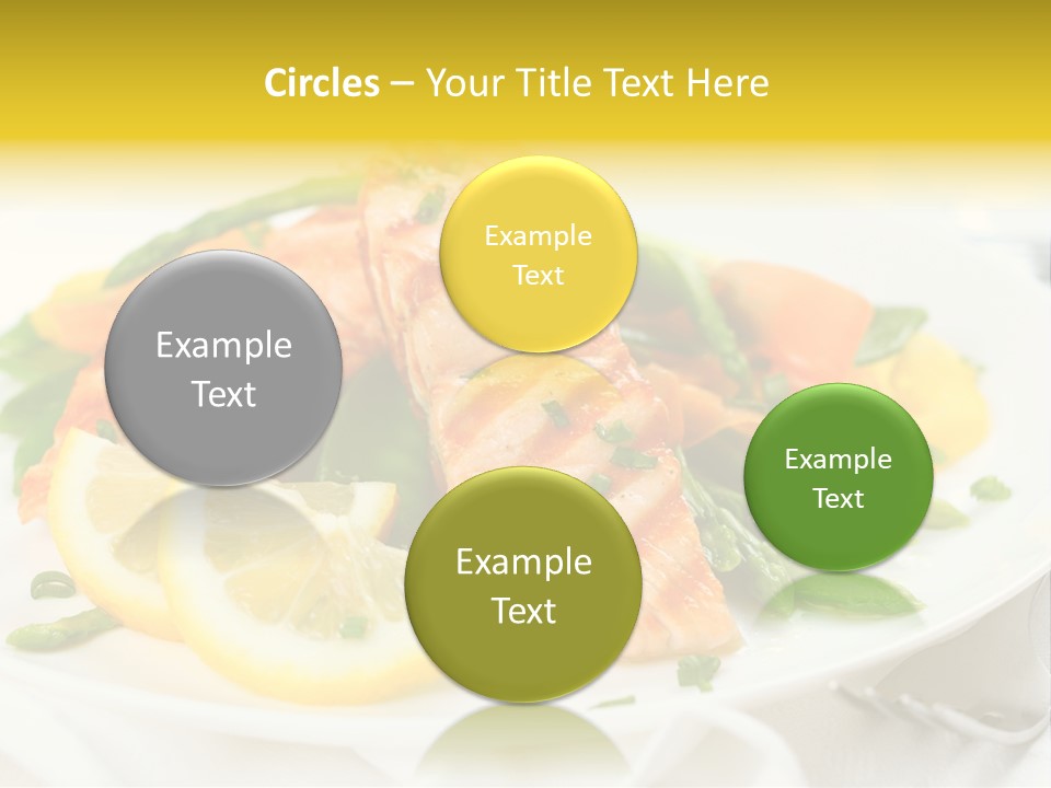 Cooked Salmon Omega PowerPoint Template