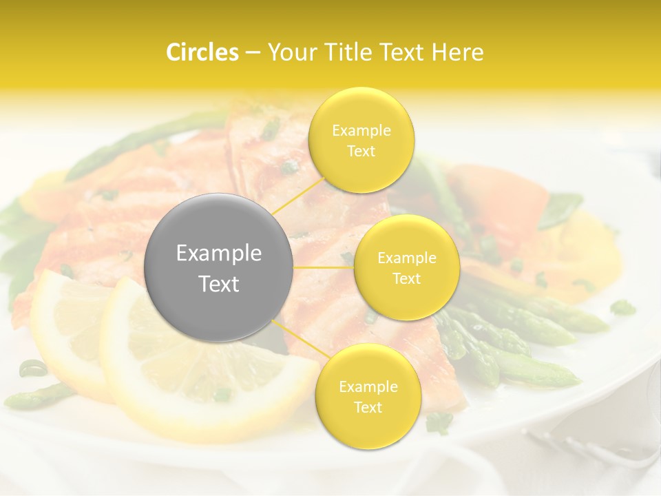 Cooked Salmon Omega PowerPoint Template