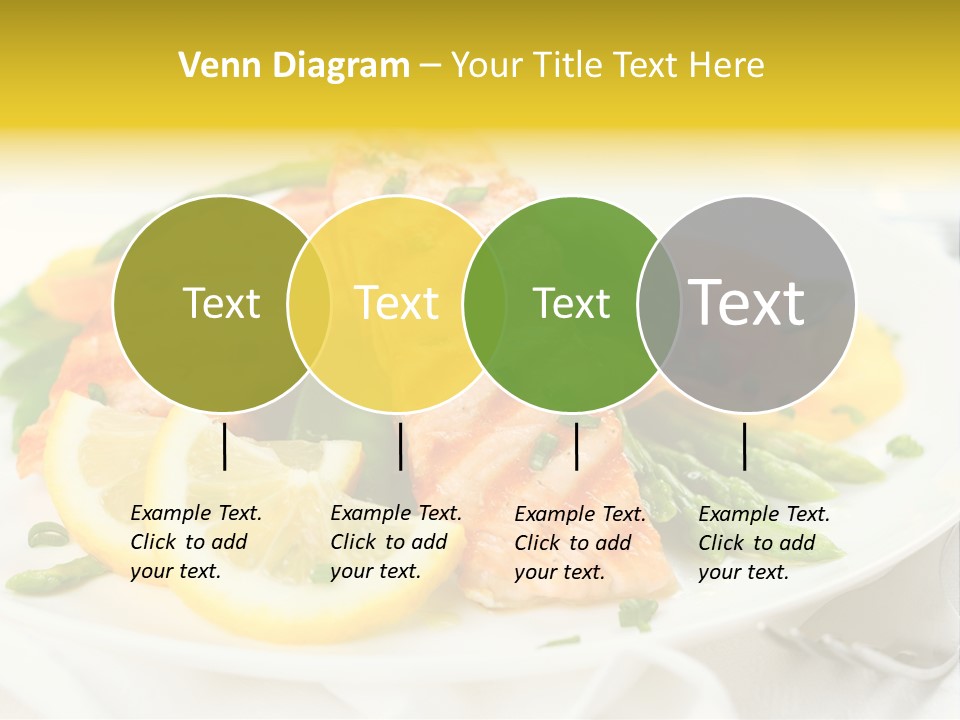 Cooked Salmon Omega PowerPoint Template