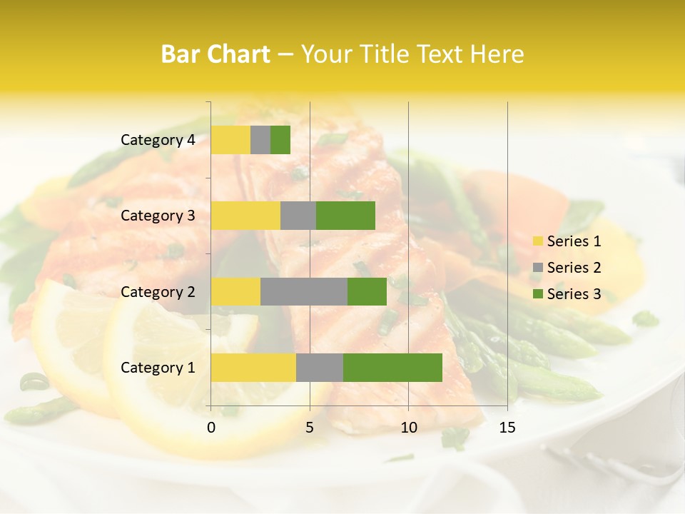 Cooked Salmon Omega PowerPoint Template