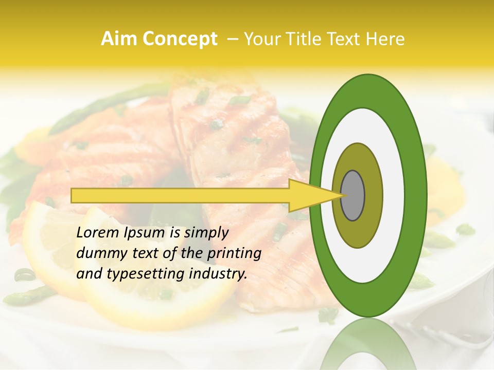 Cooked Salmon Omega PowerPoint Template