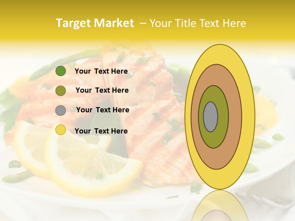 Cooked Salmon Omega PowerPoint Template