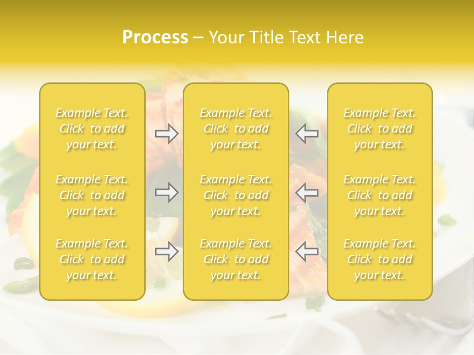 Cooked Salmon Omega PowerPoint Template