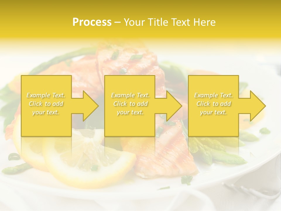 Cooked Salmon Omega PowerPoint Template