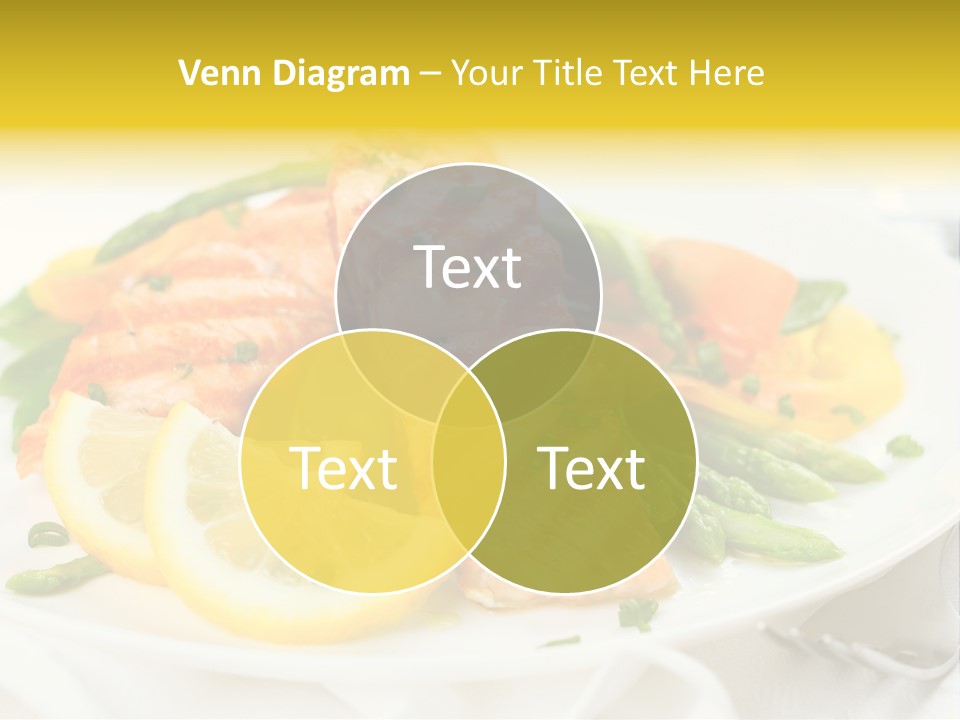 Cooked Salmon Omega PowerPoint Template