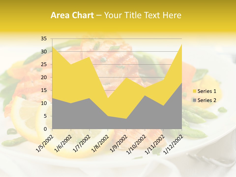 Cooked Salmon Omega PowerPoint Template