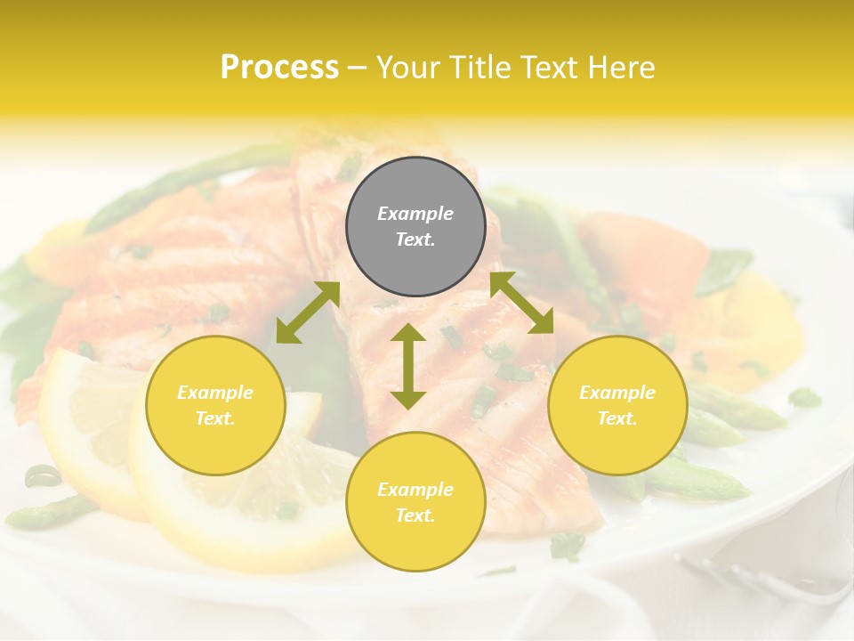 Cooked Salmon Omega PowerPoint Template