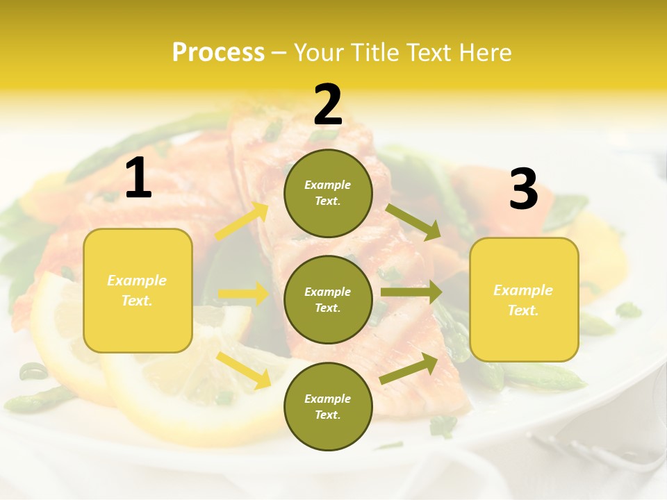 Cooked Salmon Omega PowerPoint Template