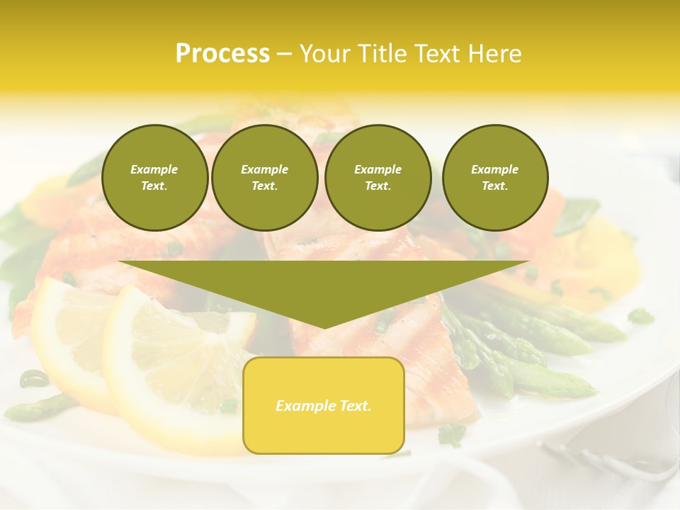 Cooked Salmon Omega PowerPoint Template
