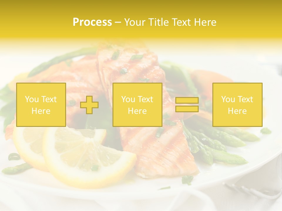 Cooked Salmon Omega PowerPoint Template