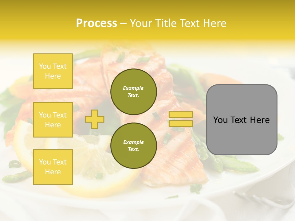 Cooked Salmon Omega PowerPoint Template