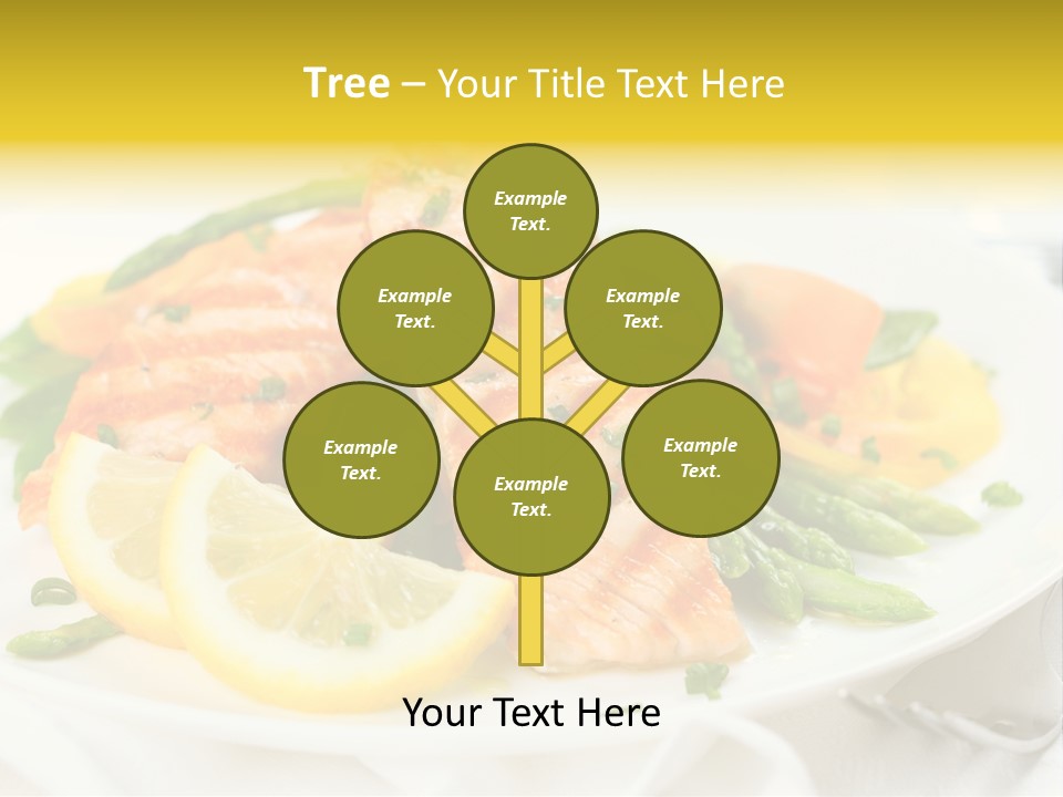 Cooked Salmon Omega PowerPoint Template