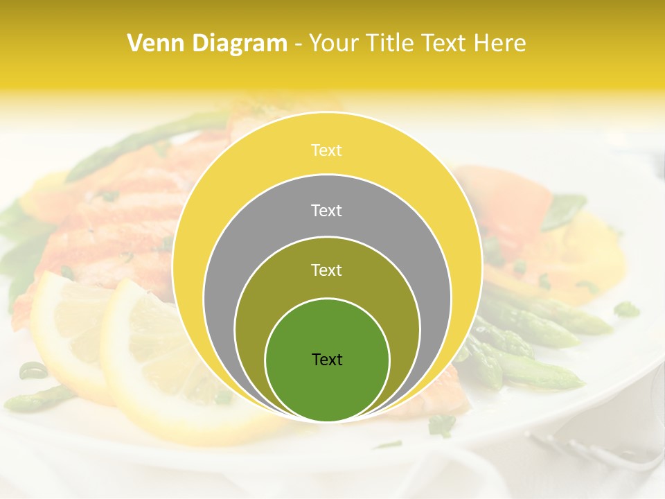 Cooked Salmon Omega PowerPoint Template