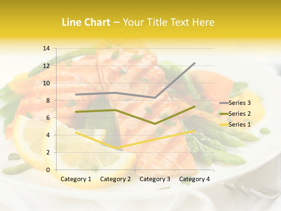 Cooked Salmon Omega PowerPoint Template