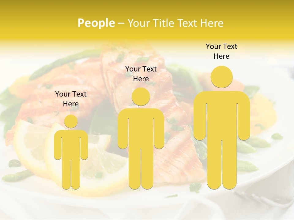 Cooked Salmon Omega PowerPoint Template